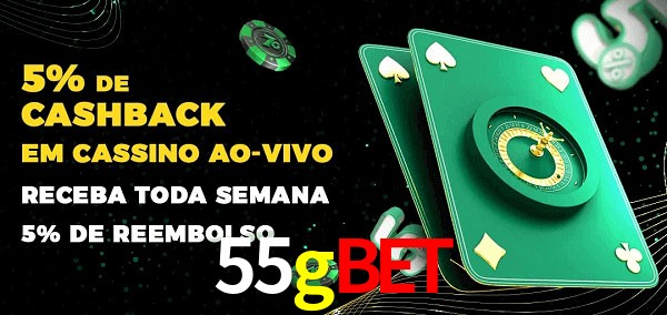 Promoções do cassino ao Vivo 55gbet